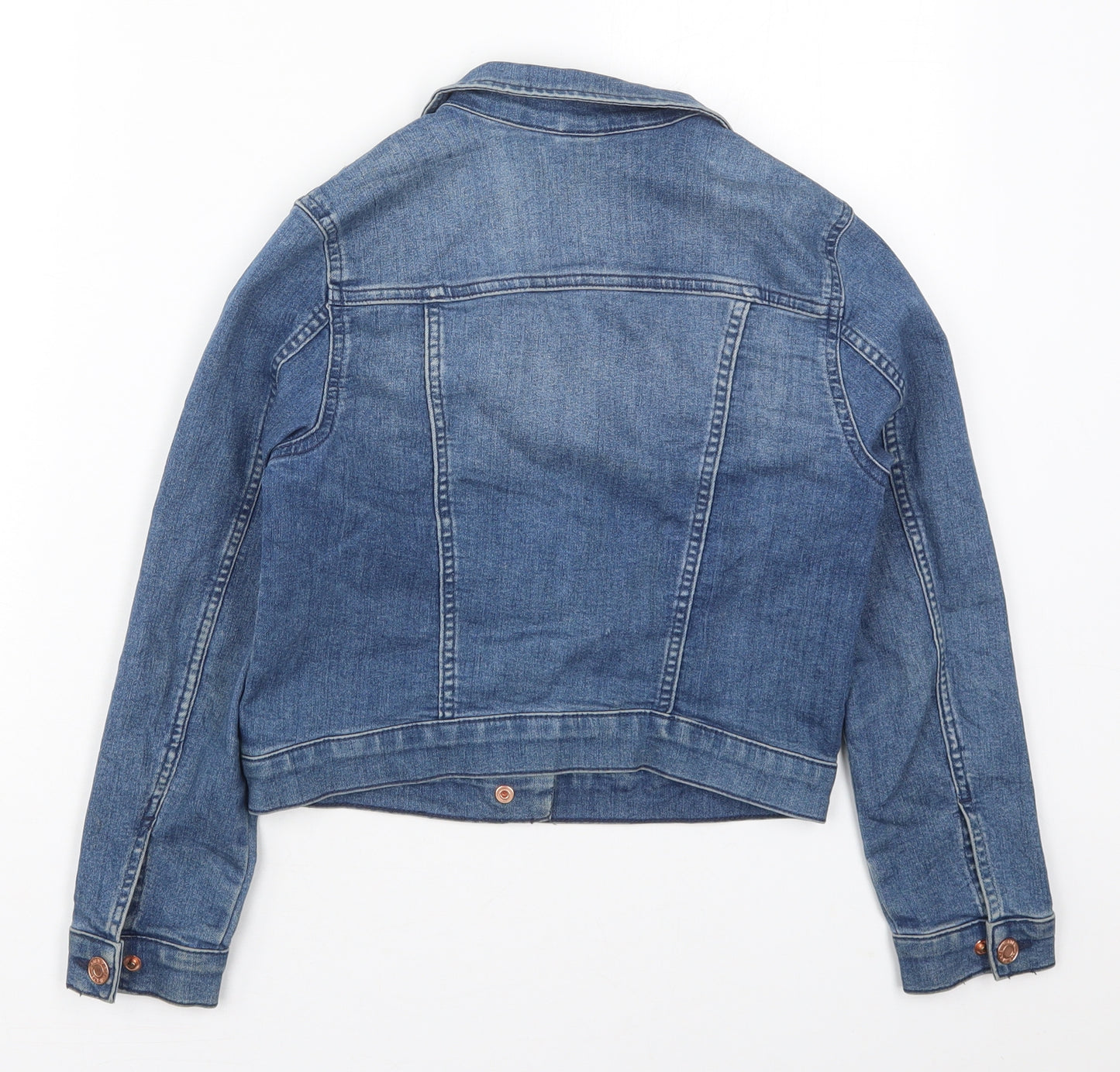 H&M Girls Blue   Jacket  Size 10 Years  Button