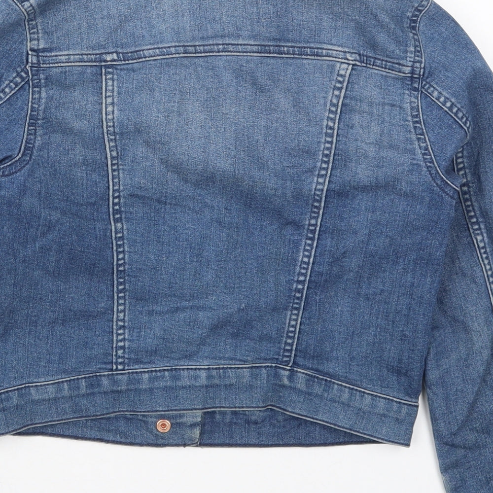 H&M Girls Blue   Jacket  Size 10 Years  Button