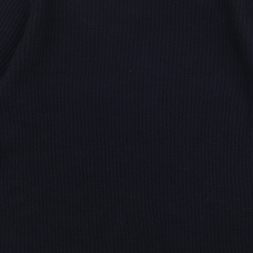 H&M Mens Blue Round Neck  Acrylic Pullover Jumper Size L