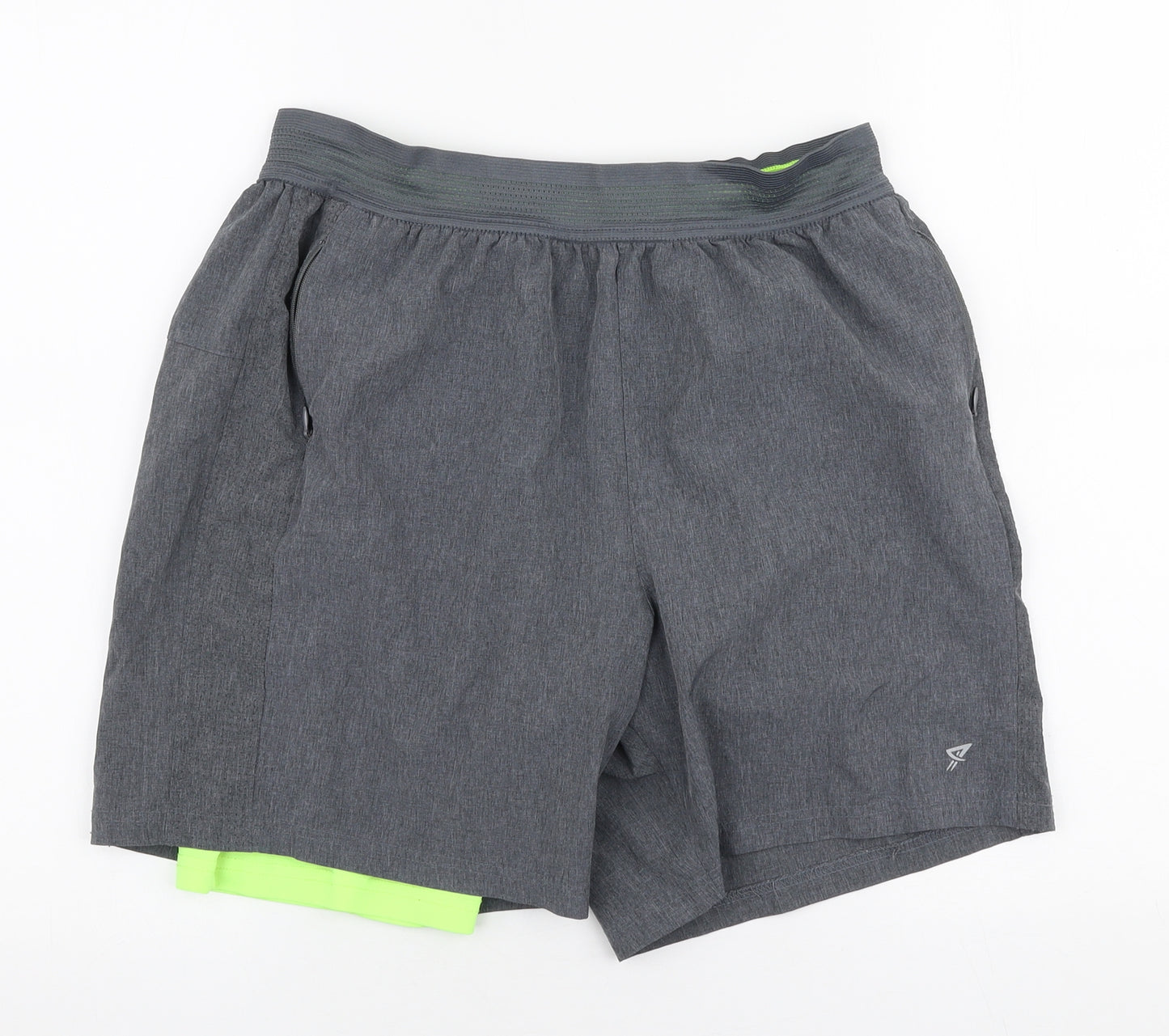 Primark Mens Grey  Polyester Athletic Shorts Size M L6 in Regular