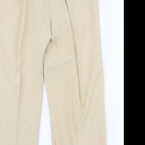 Preworn Womens Beige  Polyester Trousers  Size 20 L25 in Regular