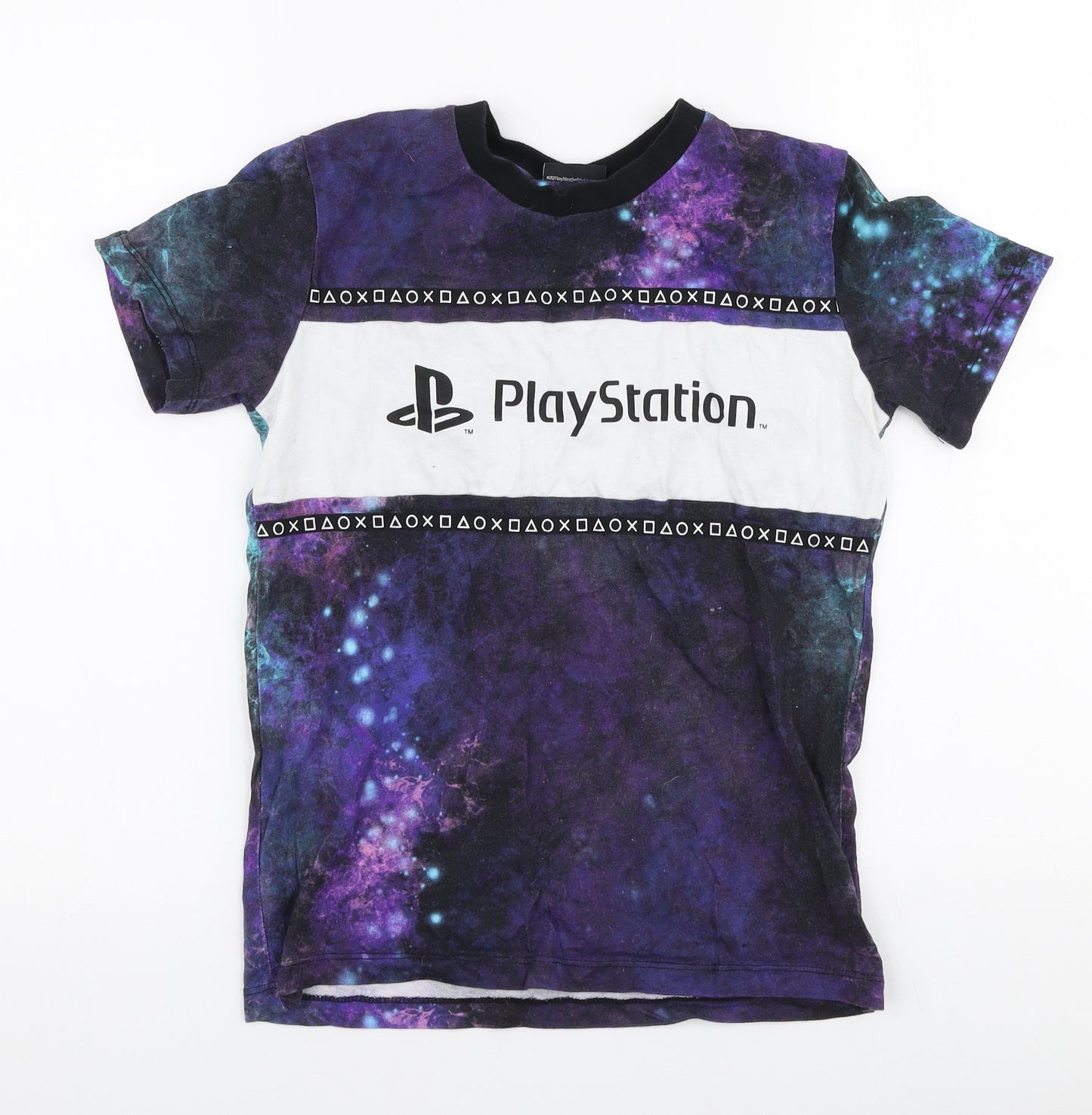 NEXT Boys Purple  Cotton Jersey T-Shirt Size 10 Years Round Neck Pullover - Playstation