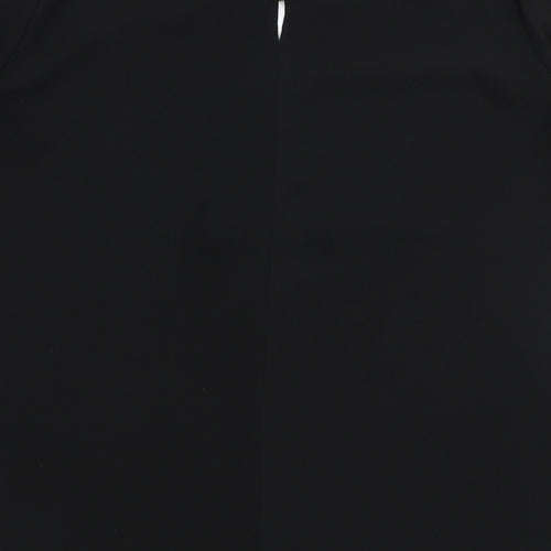 F&F Womens Black  Polyester Basic Blouse Size 18 Round Neck