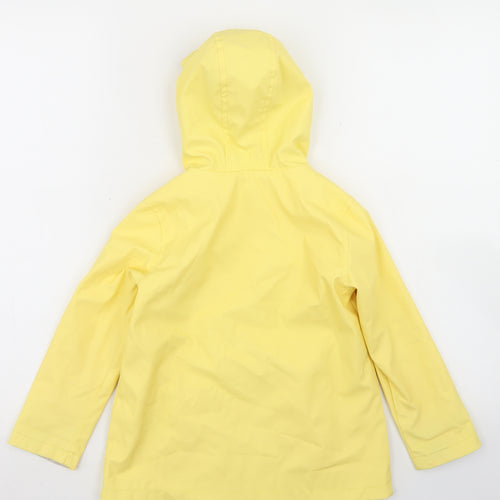 Dunnes Stores Girls Yellow   Rain Coat Coat Size 4 Years  Zip