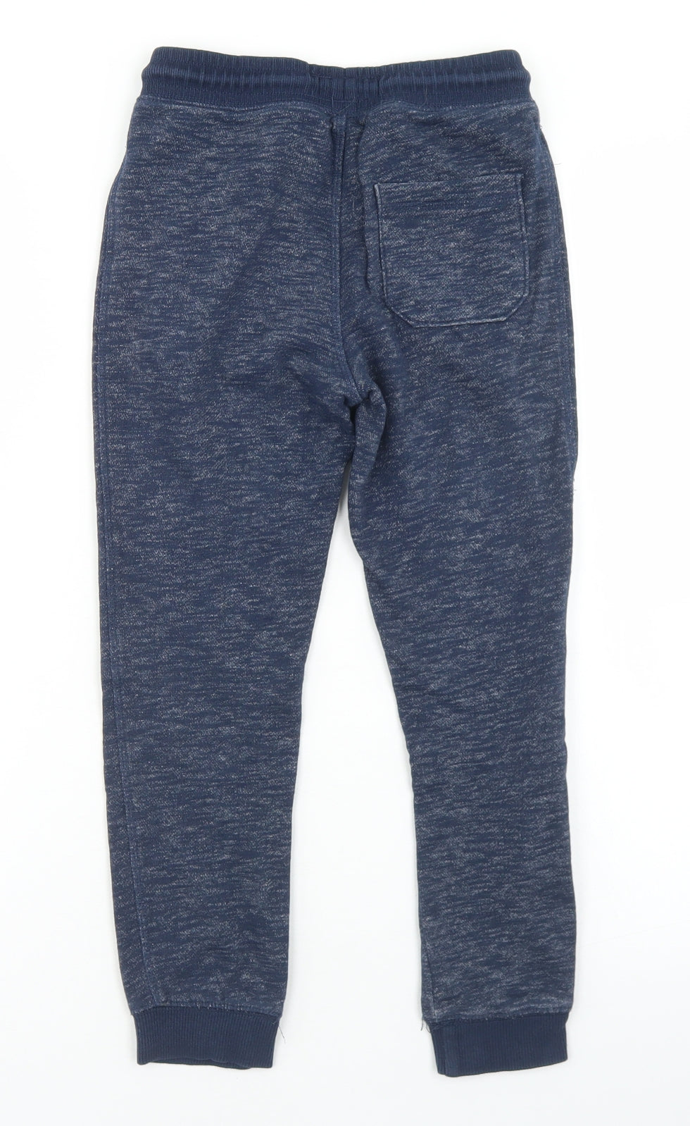 Matalan Boys Blue  Cotton Jogger Trousers Size 7 Years  Regular Drawstring