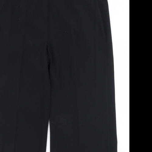 Marks and Spencer Womens Black  Polyester Dress Pants Trousers Size 38 in L28 in Regular Zip