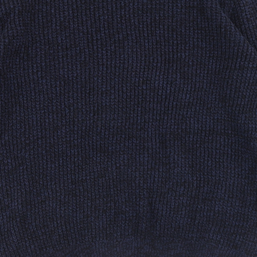 TU Mens Blue Crew Neck  Cotton Pullover Jumper Size L