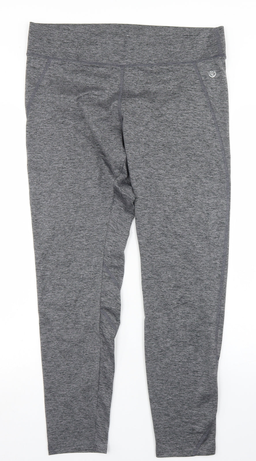Dunnes Stores Womens Grey  Polyester Compression Leggings Size L L26 in Regular