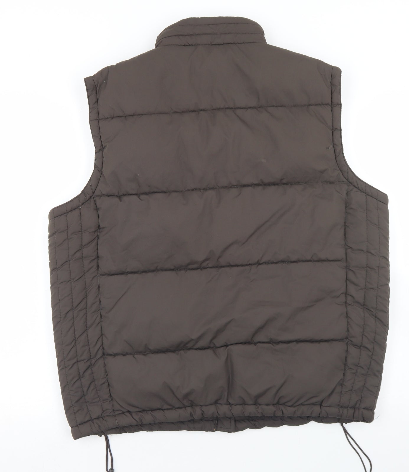 Dunnes Stores Mens Brown   Gilet Coat Size L  Zip