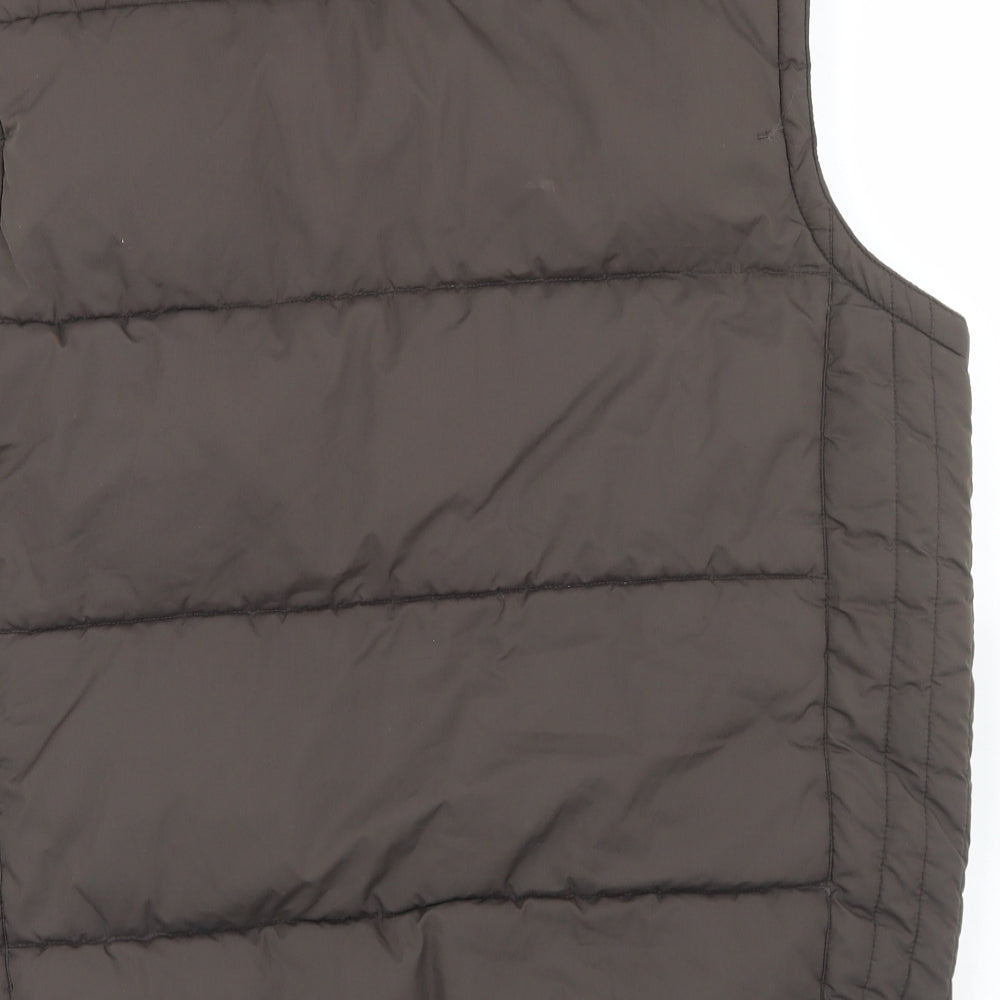 Dunnes Stores Mens Brown   Gilet Coat Size L  Zip
