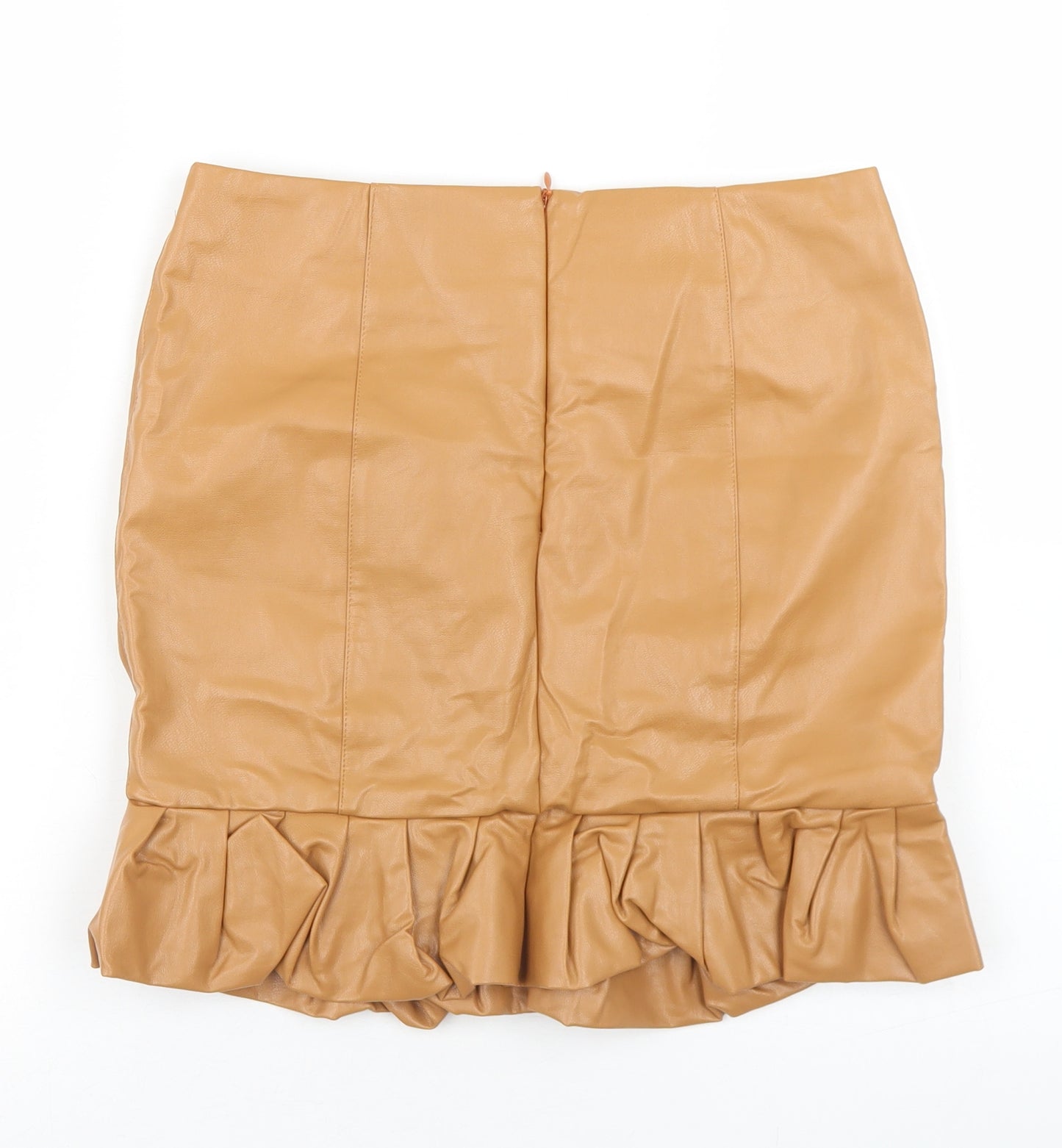 Cherry Koko Womens Brown  Polyester Trumpet Skirt Size M   Zip