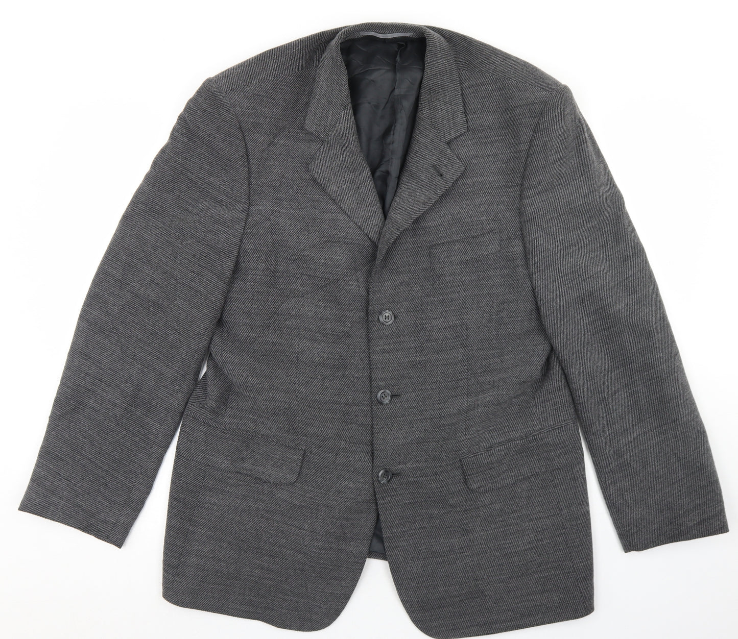 Brook Taverner Mens Grey  Wool Jacket Blazer Size 40