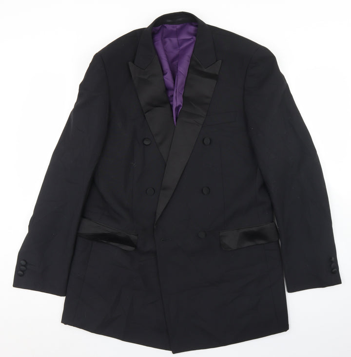 Charlton Gray Mens Black Polyester Jacket Blazer Size 38