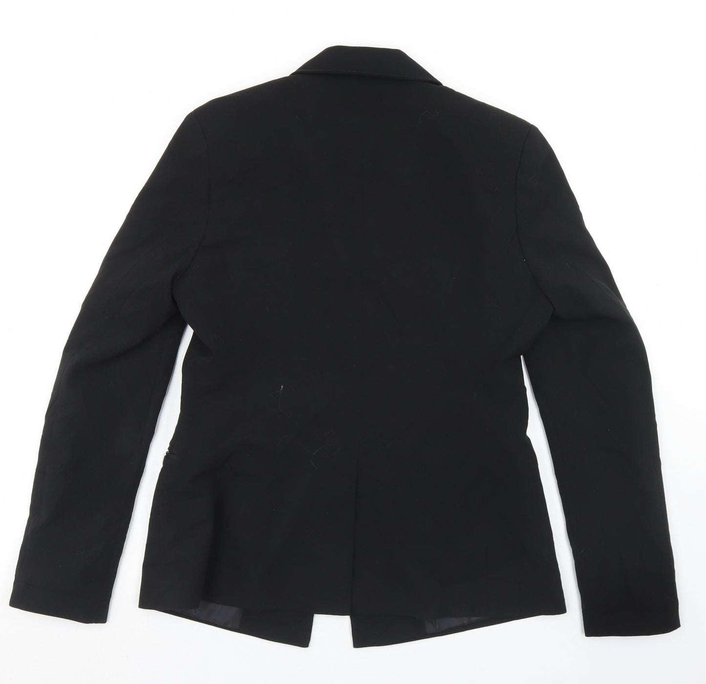 NEXT Womens Black  Polyester Jacket Blazer Size 12