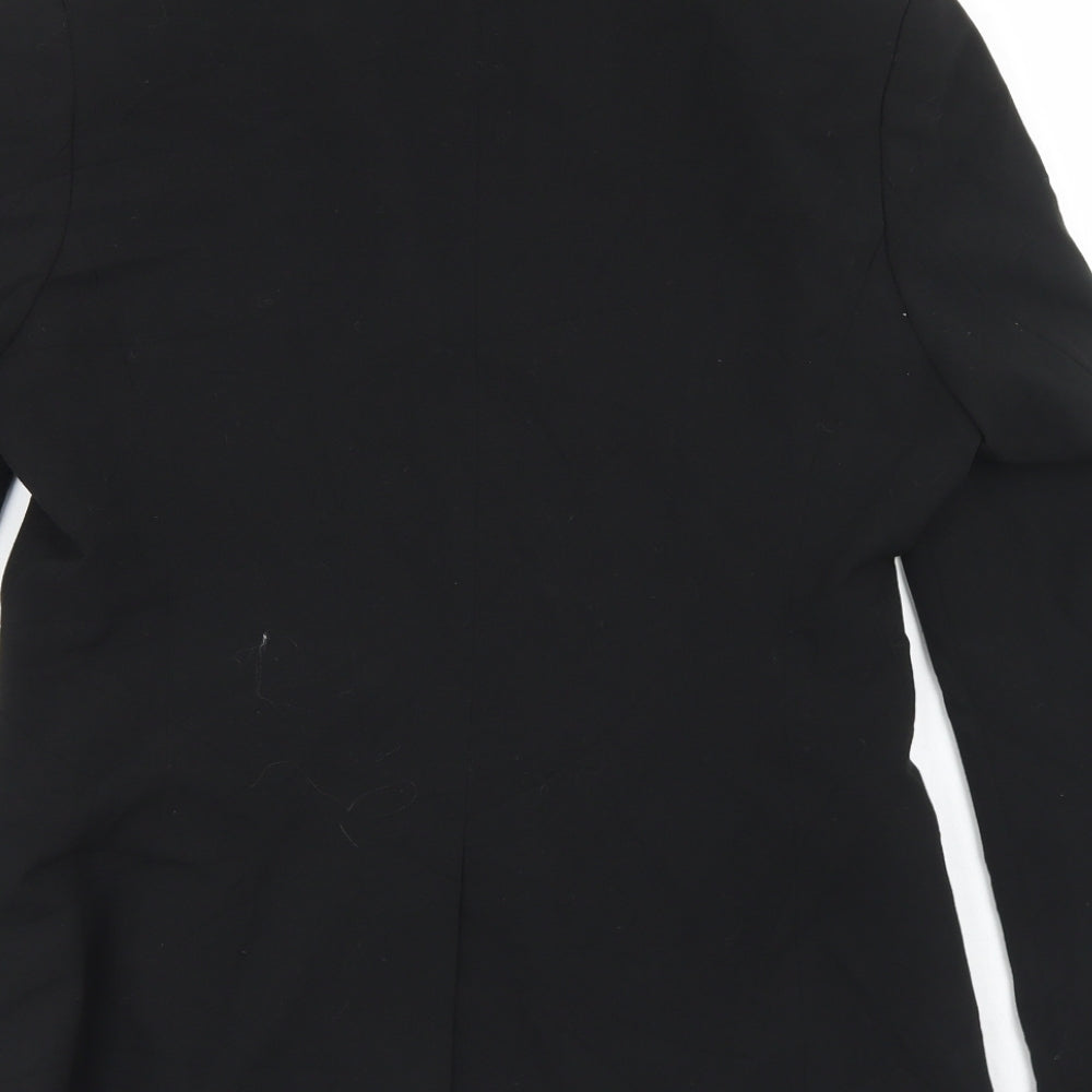 NEXT Womens Black  Polyester Jacket Blazer Size 12