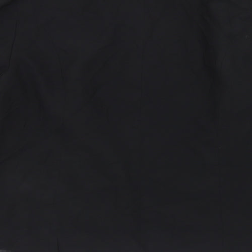 George Womens Black  Polyester Jacket Blazer Size 14