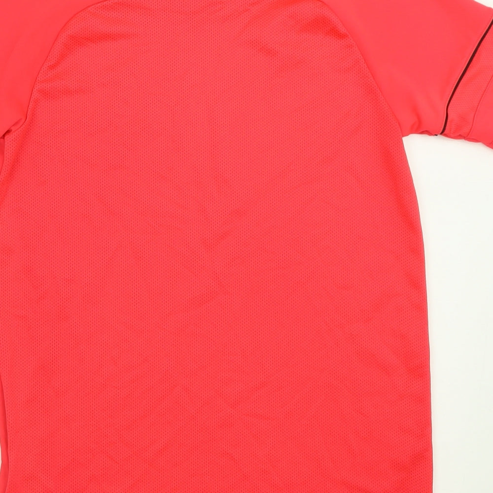 Nike Boys Pink  Polyester Basic T-Shirt Size 10-11 Years Crew Neck Pullover