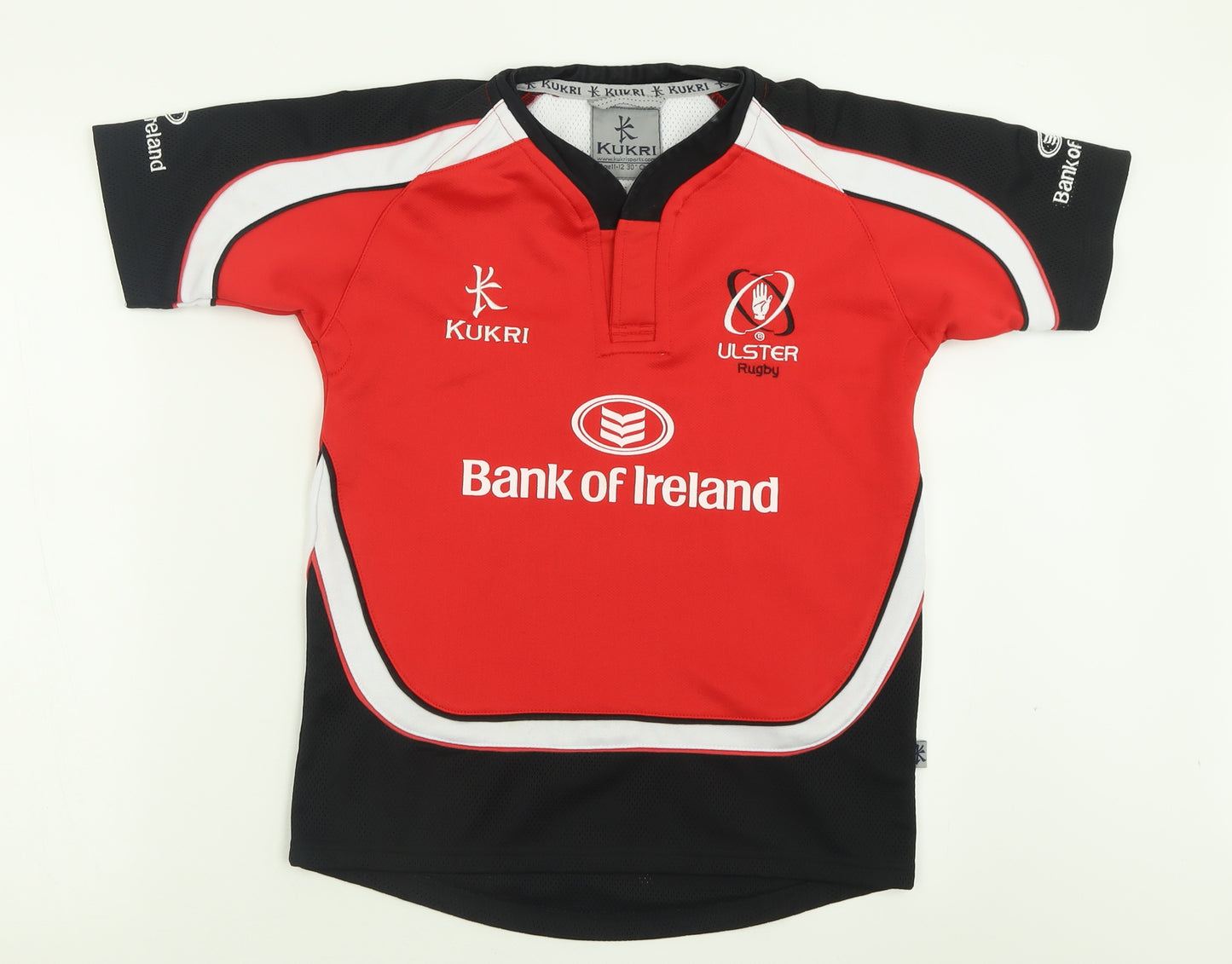 Kukri Boys Red  Polyester Pullover T-Shirt Size 11-12 Years V-Neck Pullover - Rugby Ireland