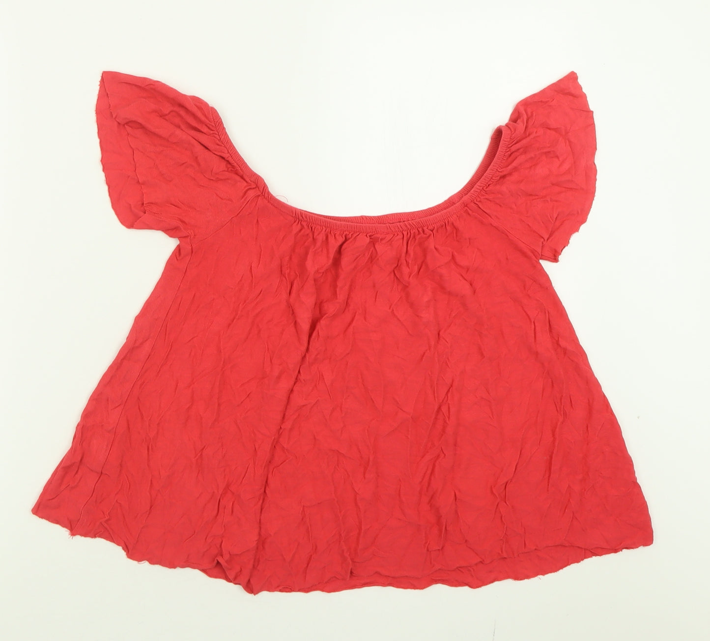 Atmosphere Womens Pink  Viscose Basic T-Shirt Size 10 Off the Shoulder