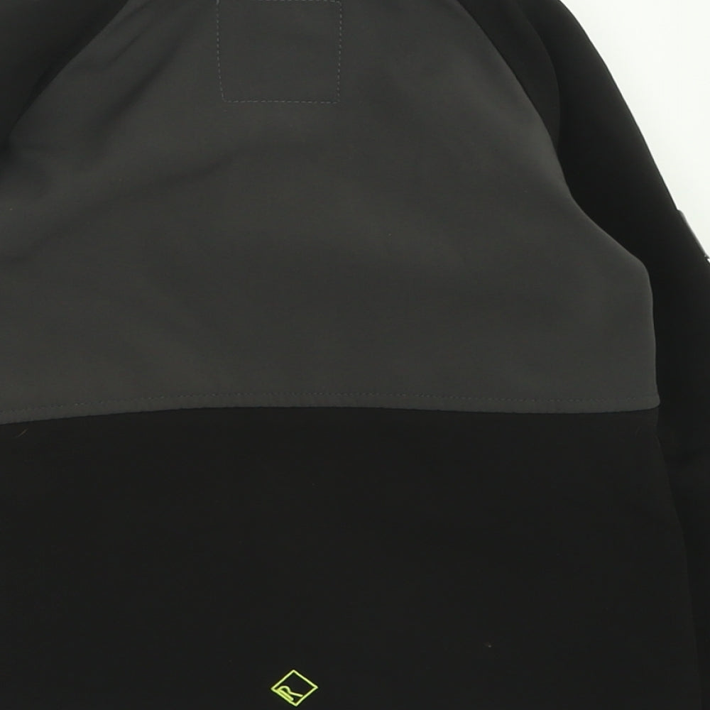 Regatta Boys Black   Basic Coat Coat Size 5-6 Years  Zip