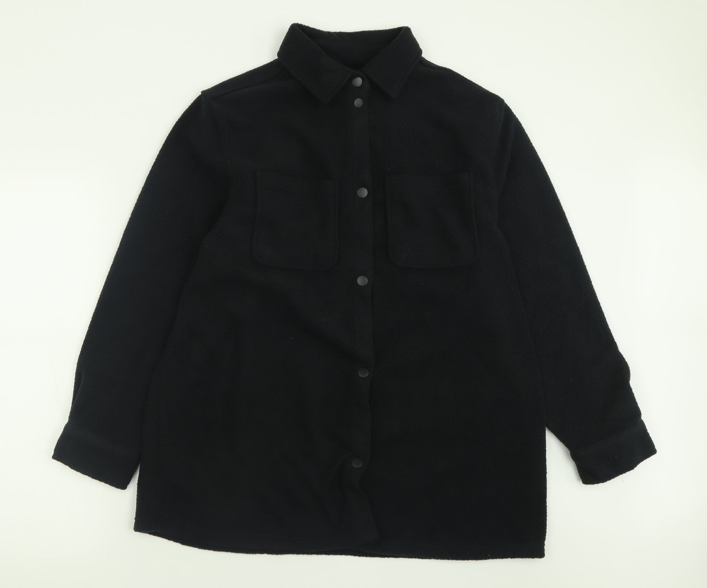 NEXT Womens Black  Polyester Cami Nightshirt Size S  Button