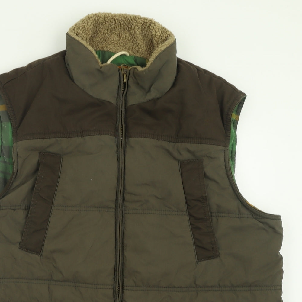 North Coast Mens Green   Gilet Jacket Size L  Zip