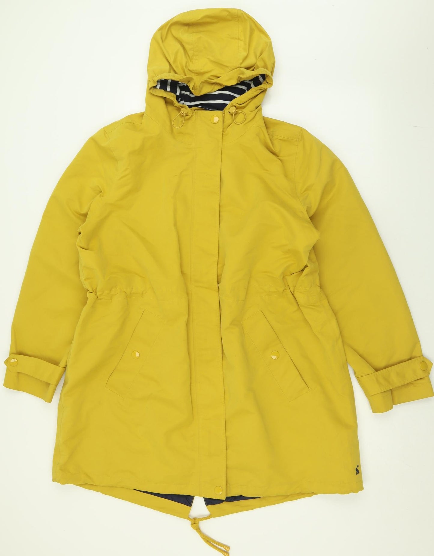Joules Womens Yellow   Rain Coat Coat Size 18  Zip