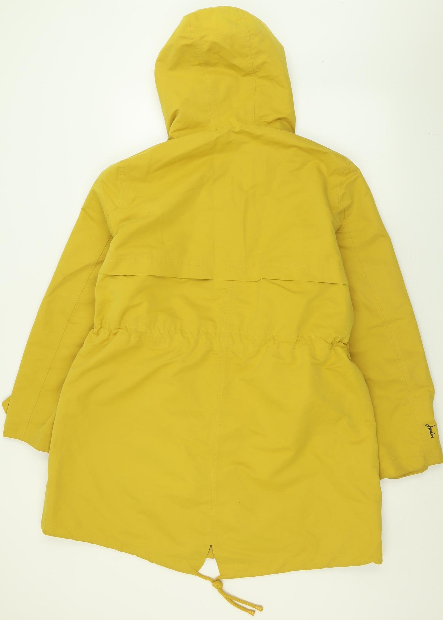 Joules Womens Yellow   Rain Coat Coat Size 18  Zip