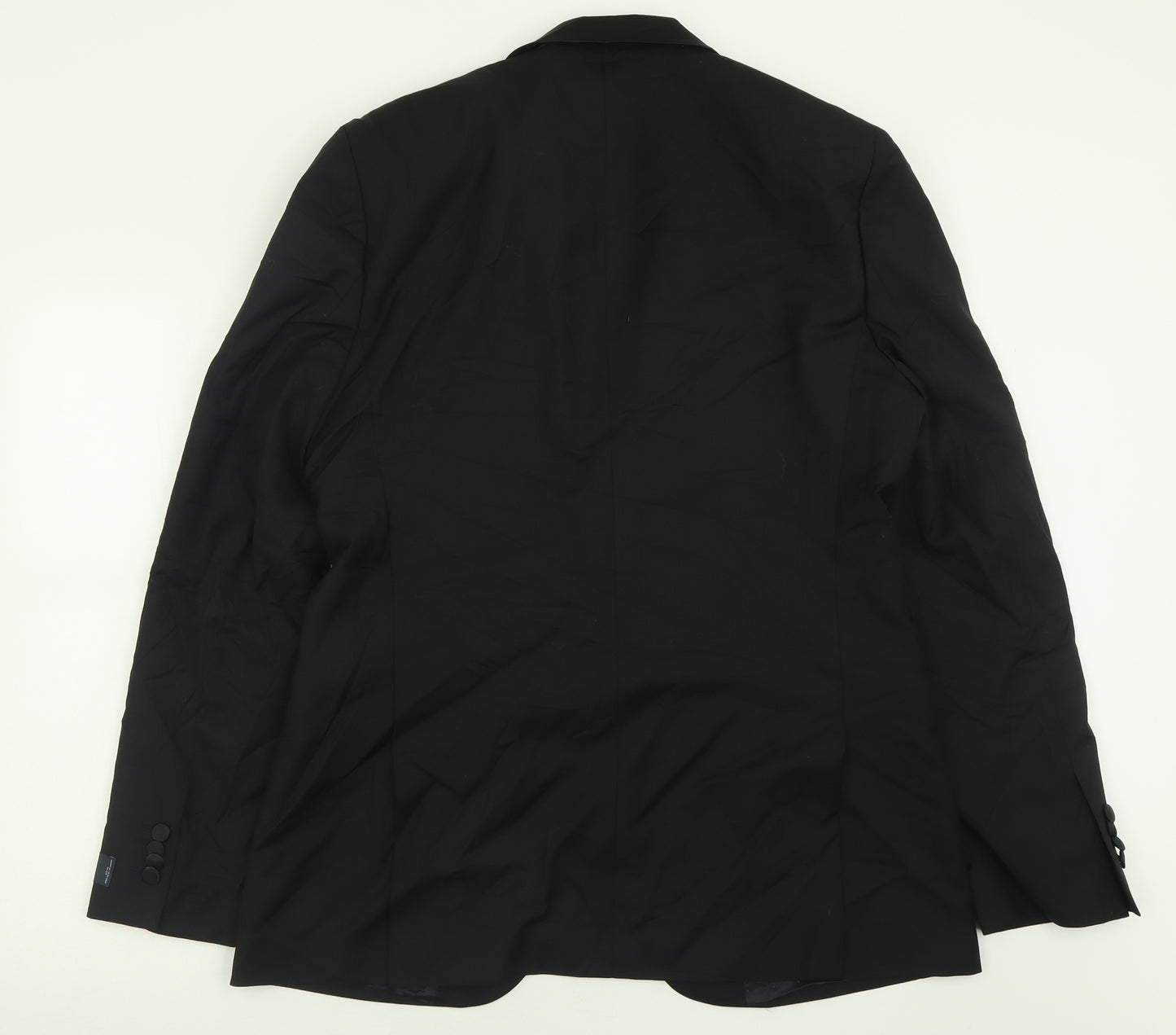 Jaeger Mens Black  Wool Jacket Suit Jacket Size 42