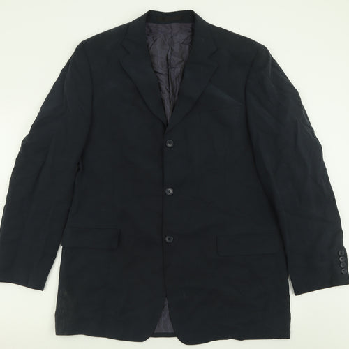 Marks and Spencer Mens Blue  Lyocell Jacket Suit Jacket Size 42