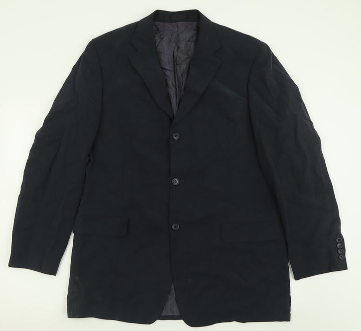 Marks and Spencer Mens Blue  Lyocell Jacket Suit Jacket Size 42