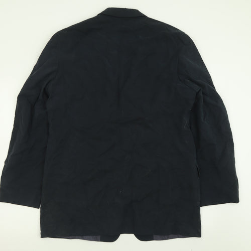 Marks and Spencer Mens Blue  Lyocell Jacket Suit Jacket Size 42