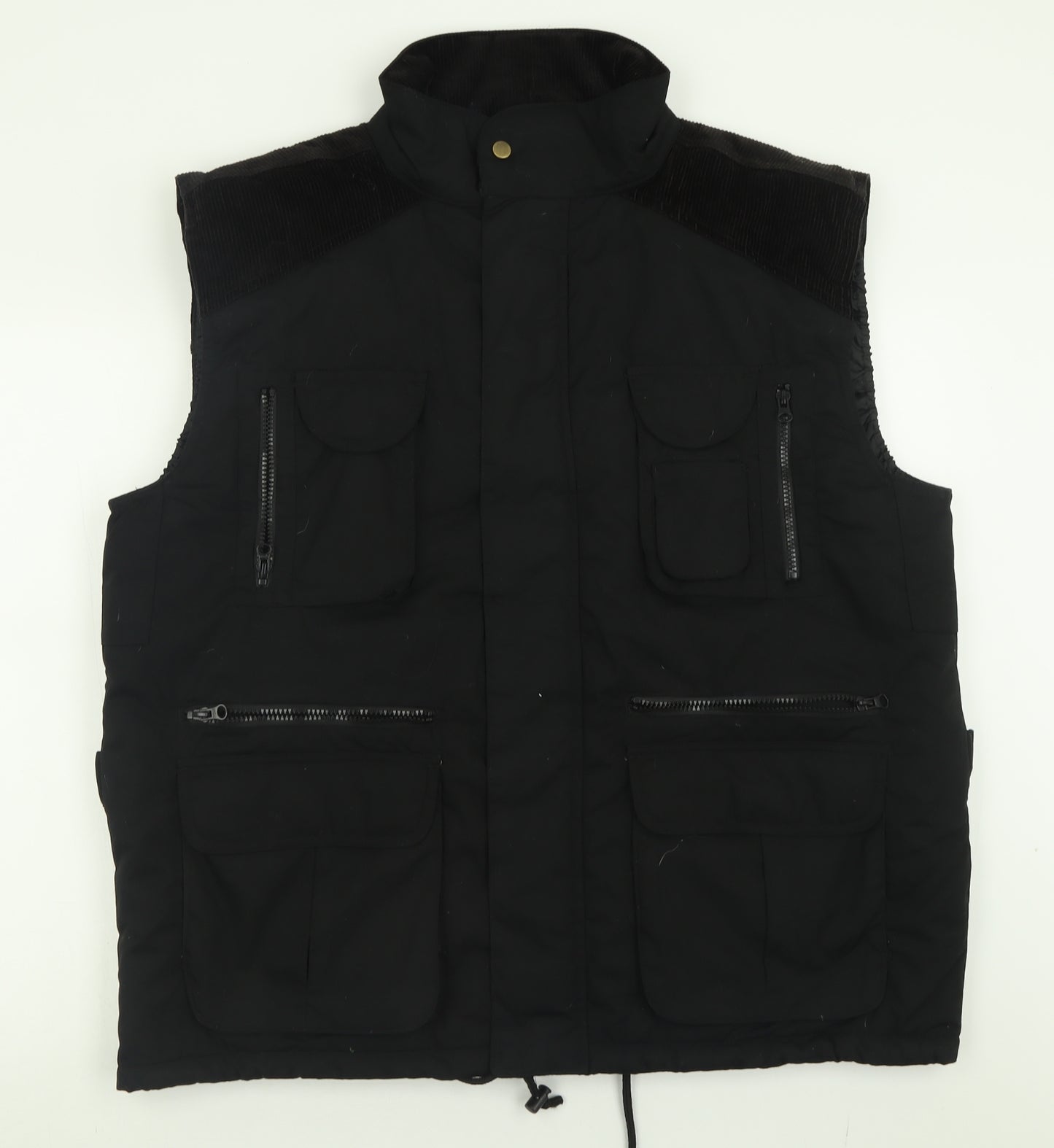 Groundwork Mens Black   Gilet Jacket Size L  Zip