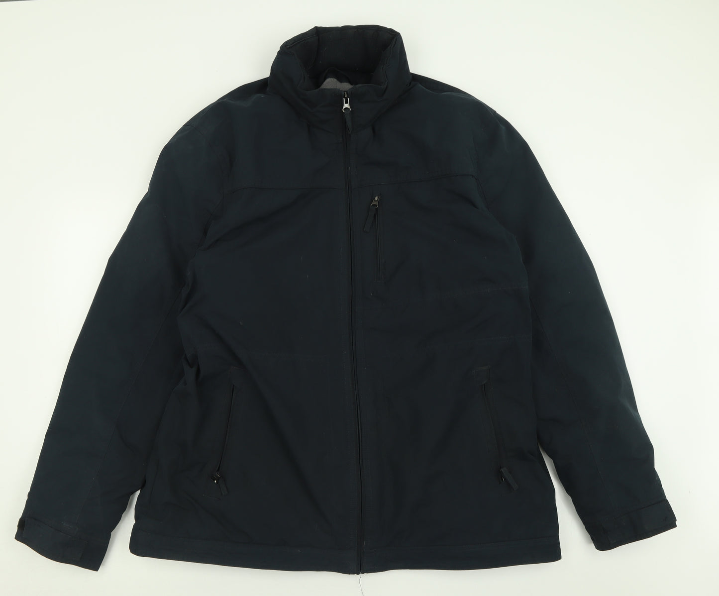 F&F Mens Black   Jacket Coat Size XL  Zip