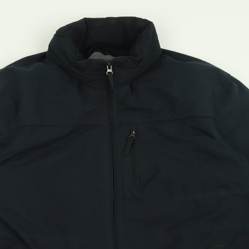 F&F Mens Black   Jacket Coat Size XL  Zip