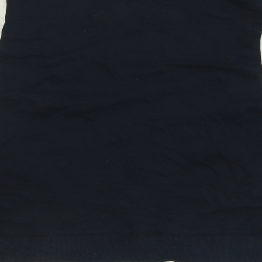 H&M Womens Blue Crew Neck  Cotton Pullover Jumper Size L