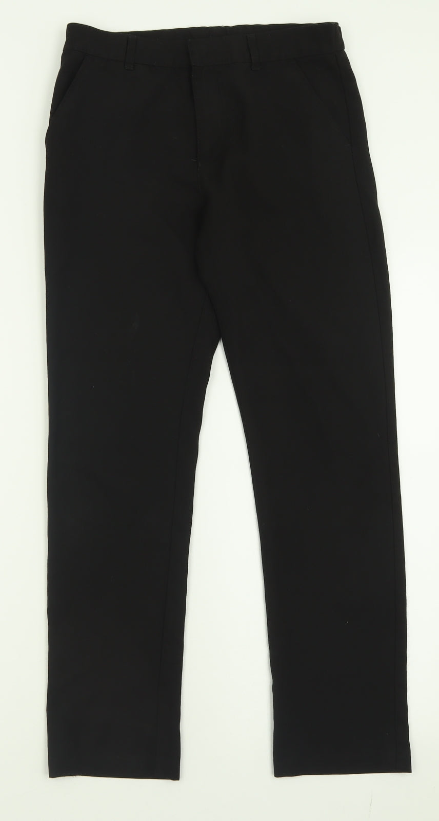 F&F Boys Black  Polyester Capri Trousers Size 11-12 Years  Regular Hook & Eye