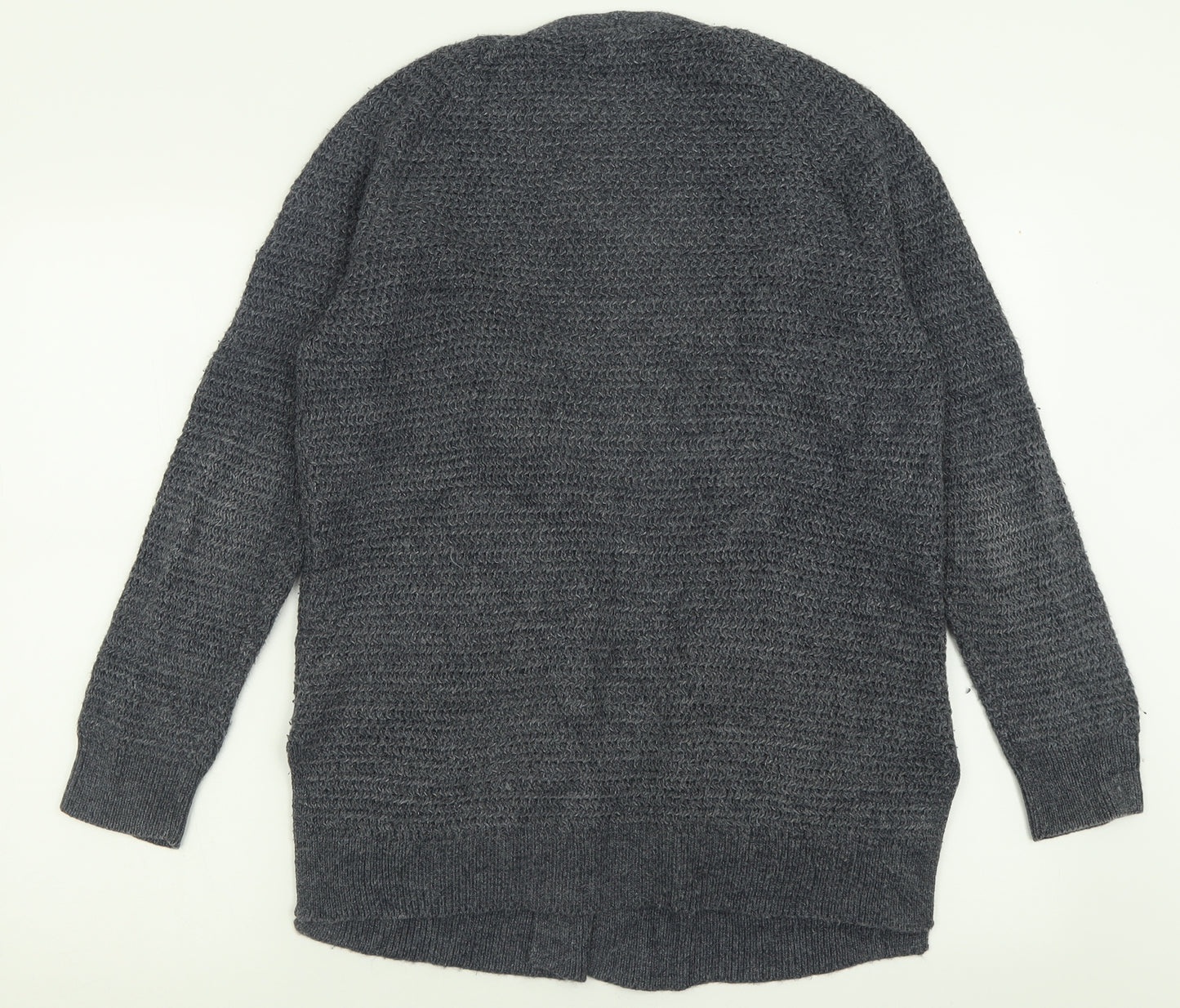 Fat Face Womens Blue V-Neck  Acrylic Cardigan Jumper Size 12