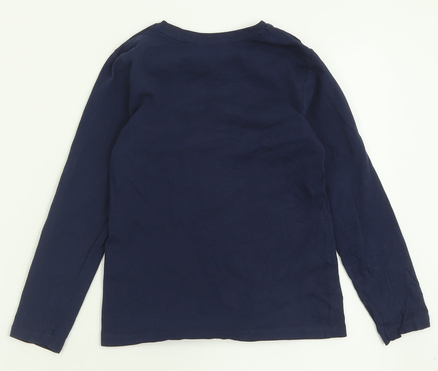 pep&co Boys Blue  Cotton Basic Casual Size 6-7 Years Crew Neck Pullover - Keep it Real
