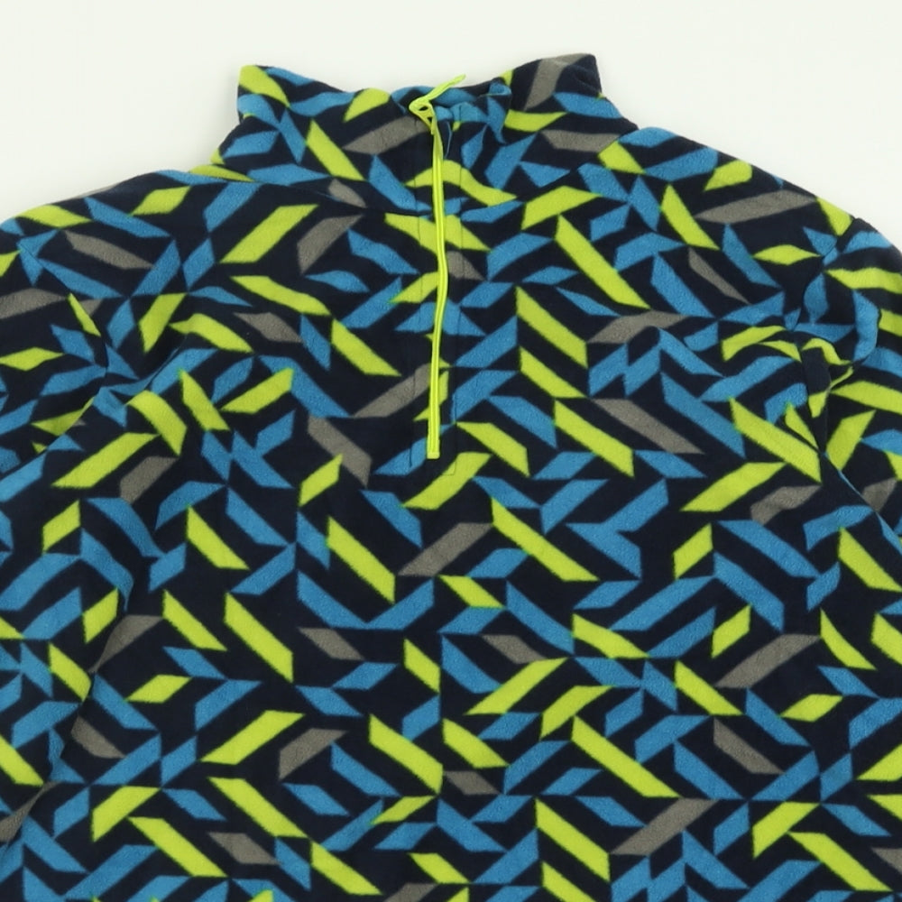 Mountain Warehouse Boys Blue Geometric  Jacket  Size 13 Years  Zip