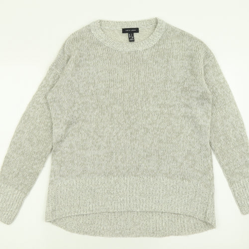 New Look Womens Beige Crew Neck  Acrylic Pullover Jumper Size S