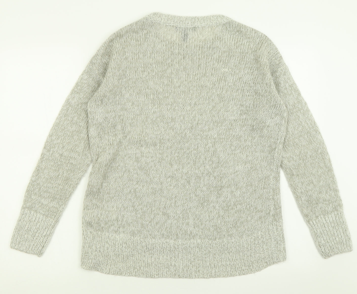 New Look Womens Beige Crew Neck  Acrylic Pullover Jumper Size S
