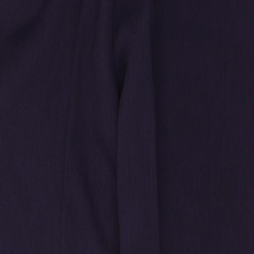 Made in the UK Womens Purple  Polyester Trousers  Size 16 L28 in Regular