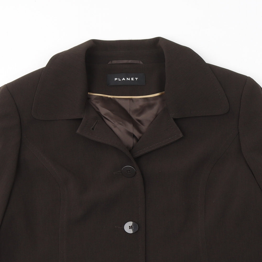 PLANET Womens Brown   Jacket Blazer Size 18  Button