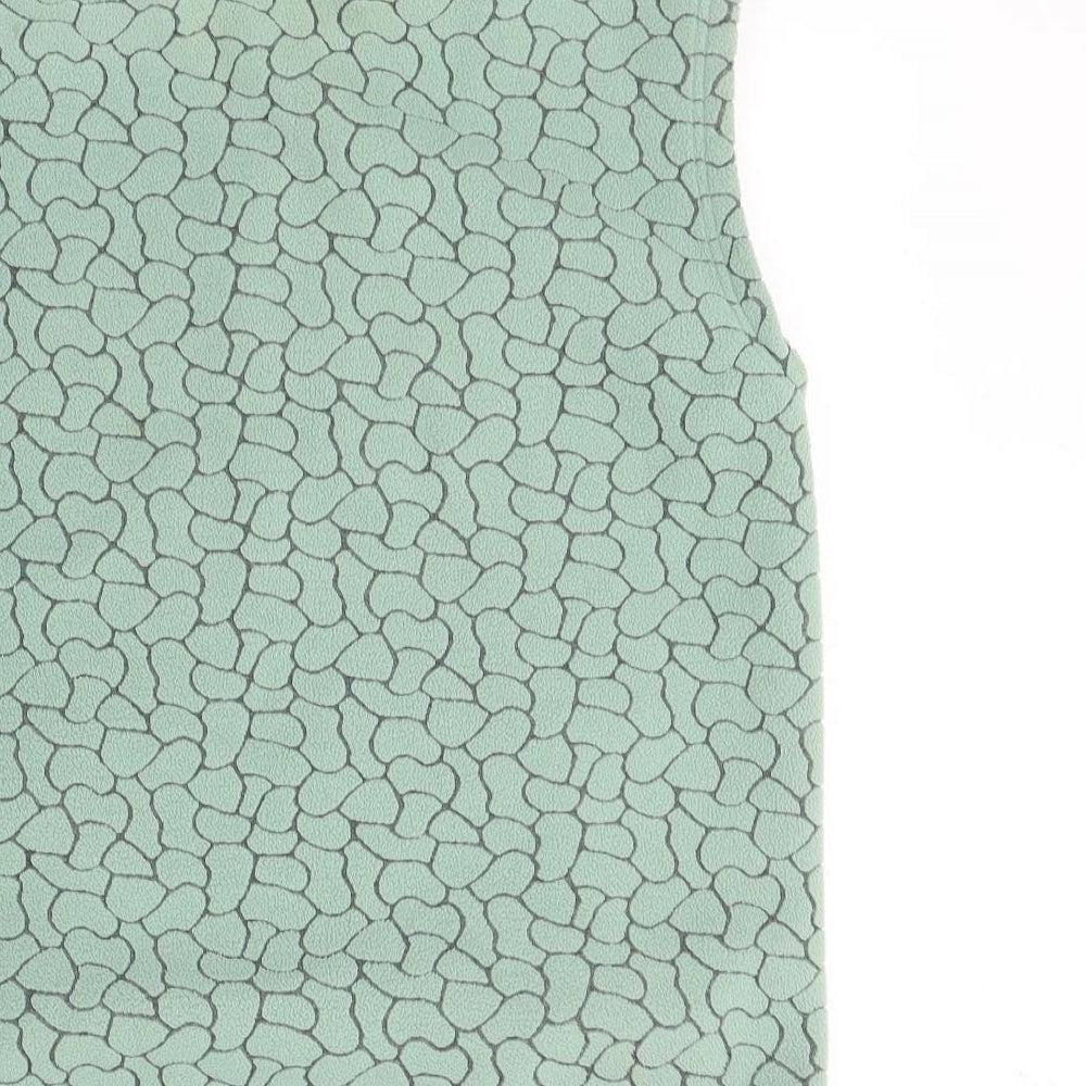 Paramour Womens Green Geometric Polyester Full Zip Sweatshirt Size L  Zip