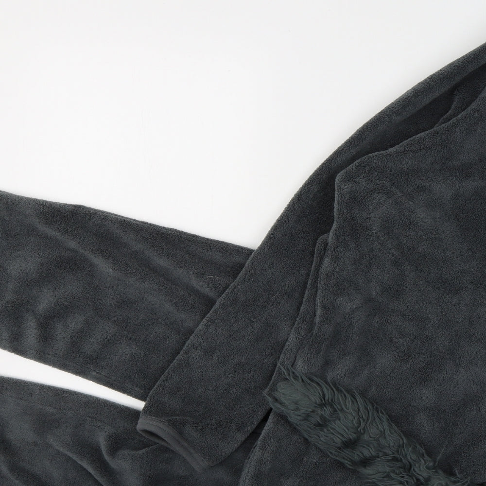 Cedar Wood State Mens Grey Solid Polyester  One Piece Size M  Zip - Racoon One piece