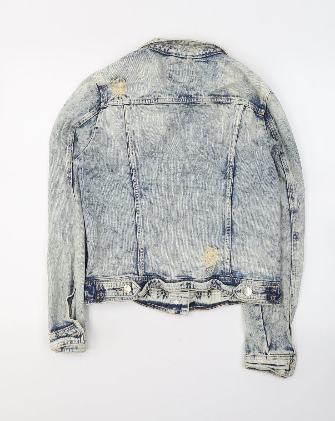 Denim & Co. Womens Blue   Jacket  Size 10  Button