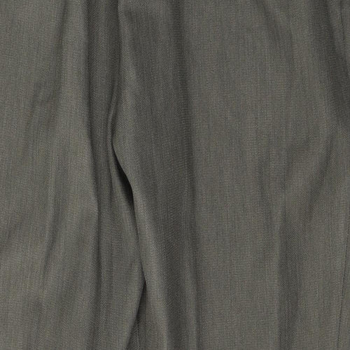 Marks and Spencer Womens Green  Polyester Trousers  Size 18 L29 in Regular