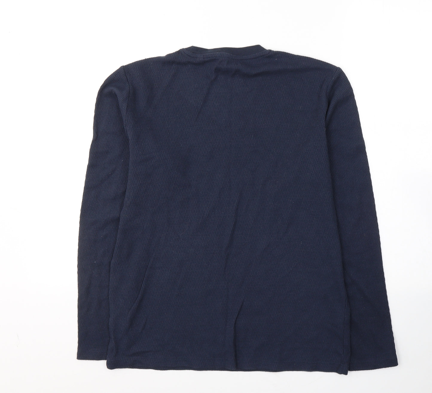 Primark Mens Blue Round Neck  Cotton Pullover Jumper Size S