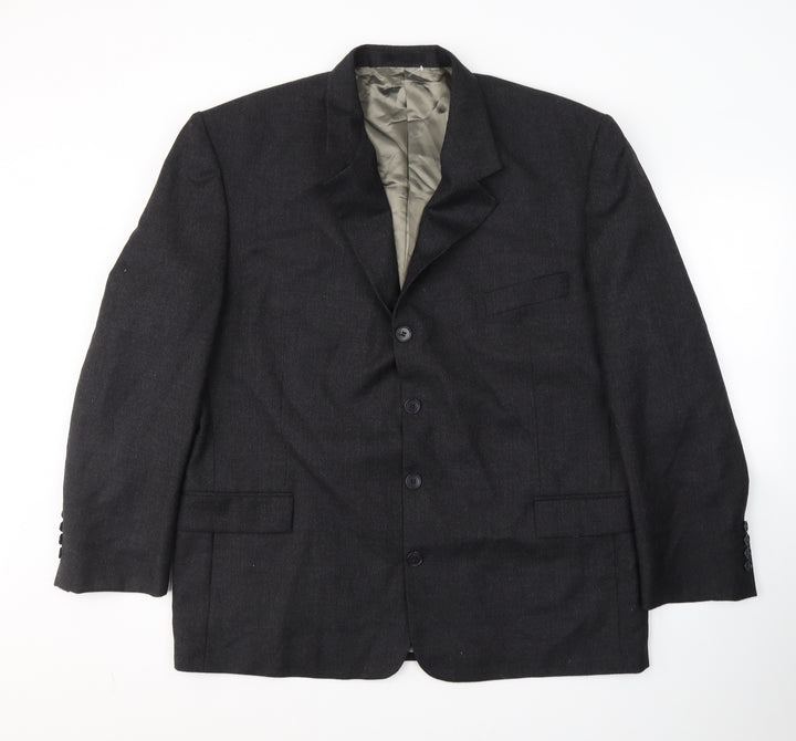 Will Sayers Mens Grey  Wool Jacket Suit Jacket Size XL